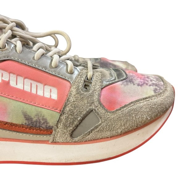 Puma Women's Pink & Gray Sneakers - Picture 3 of 8